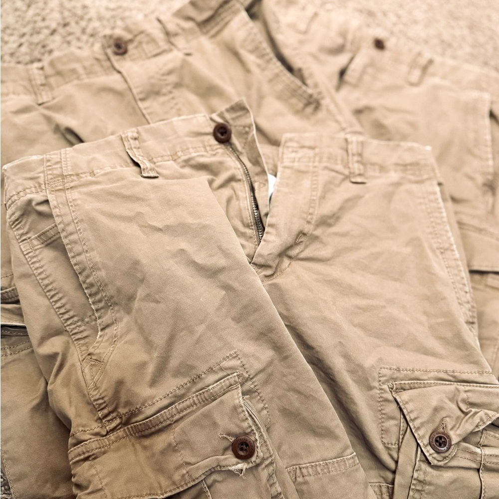 American Eagle Cargo Shorts- Khaki, various sizes